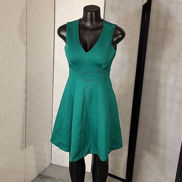 BRAND NEW CALVIN KLEIN V-NECK SLEEVELESS A-LINE STRETCH WOMEN"S DRESS - Picture 12 of 14